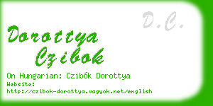 dorottya czibok business card
